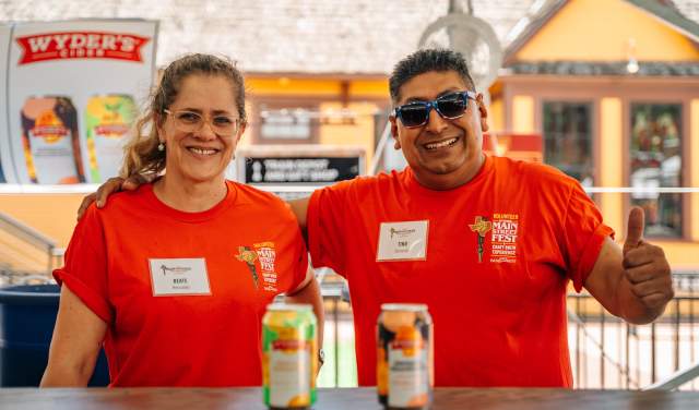 Volunteers at Main Street Fest