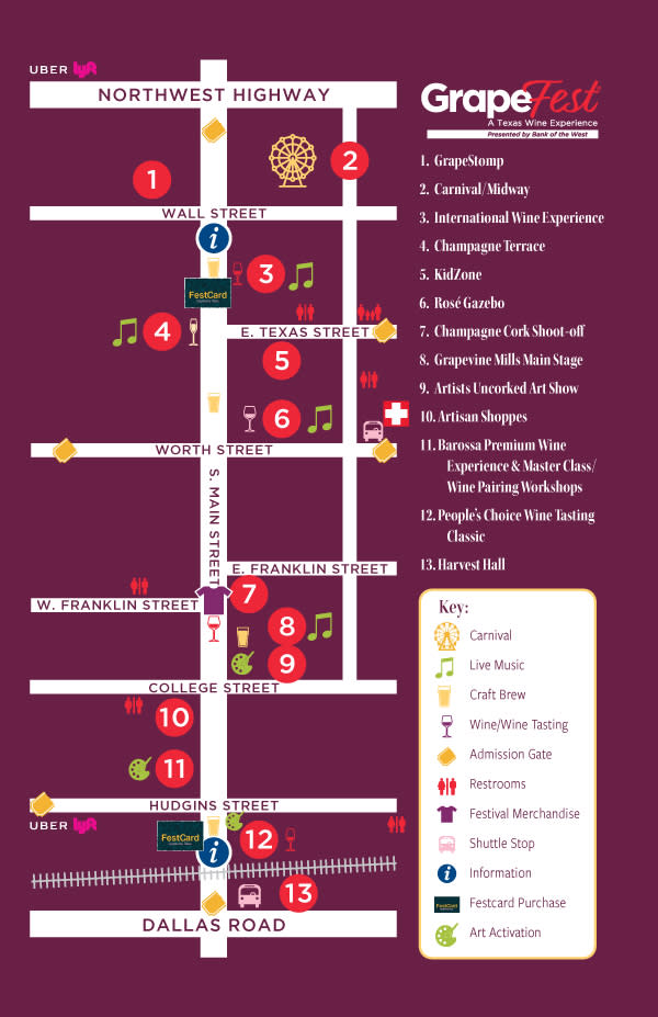 GrapeFest Map 2024
