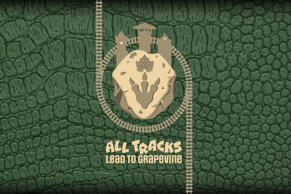 Graphic for All Tracks Lead to Grapevine dinosaur-themed event in Grapevine, Texas