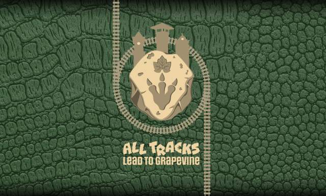 Graphic for All Tracks Lead to Grapevine dinosaur-themed event in Grapevine, Texas