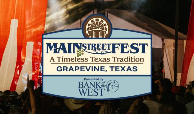 Logo for Main Street Fest in Grapevine, Texas