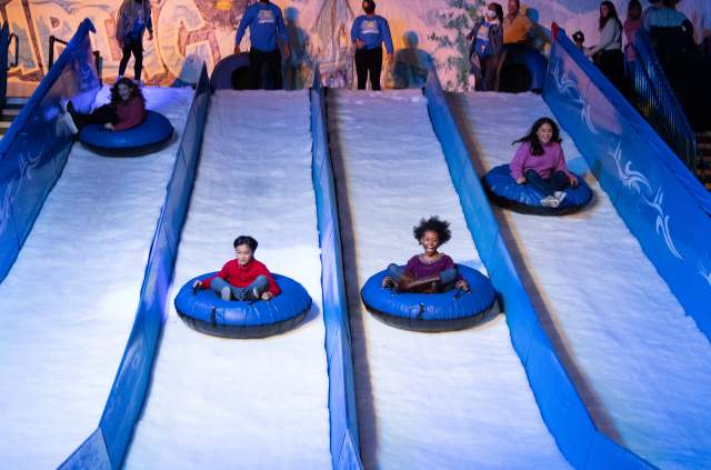 Tubing at Gaylord Texan during Christmas Capital of Texas in Grapevine