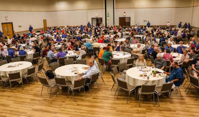 Large group attending an event at the Grapevine Convention Center