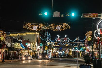 Christmas Capital of Texas Main Street view
