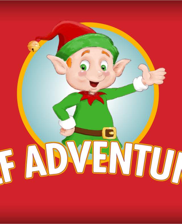 Elf Adventure logo for Grapevine's Christmas Capital of Texas