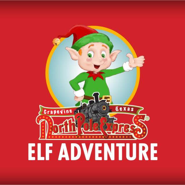 Elf Adventure graphic for Grapevine's Christmas Capital of Texas