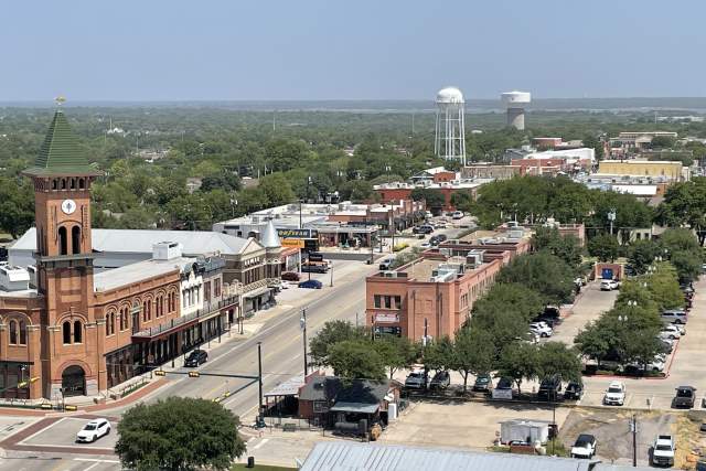 Downtown Grapevine Tower Shot