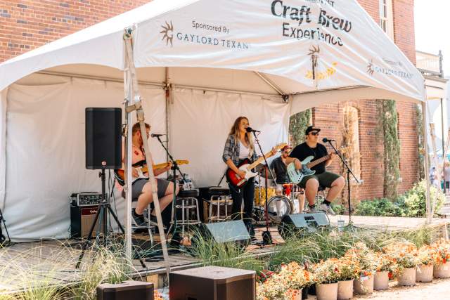 live band performing at the craft brew experience
