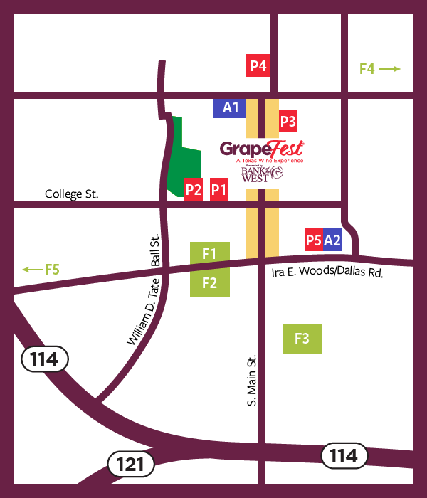GrapeFest 2024 Parking Map